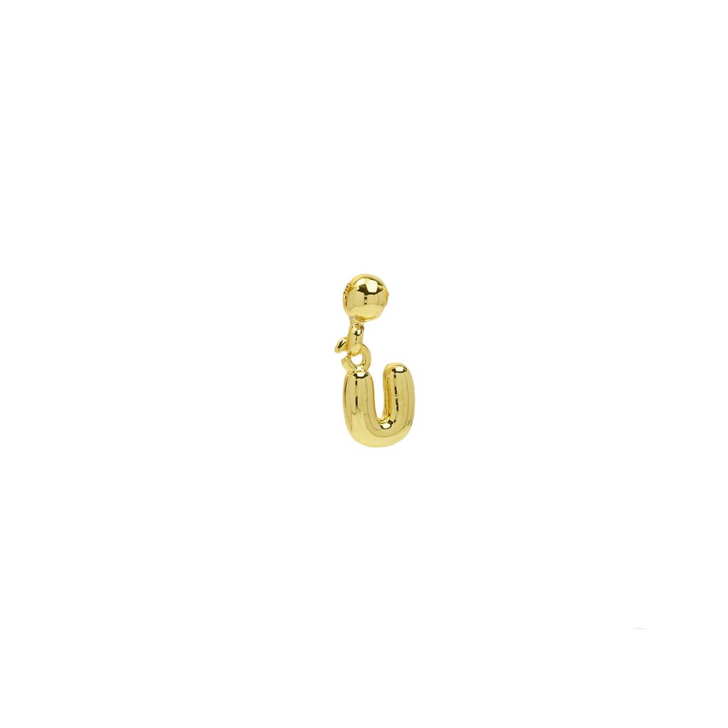Dainty Satellite Bubble Letter Name Necklace