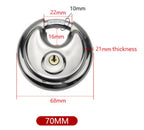 Heavy Duty Round Stainless Steel Padlock