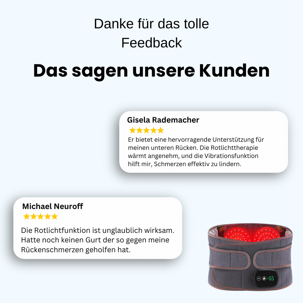 Orthopedic Back Support with Infrared Therapy - ThermaLum