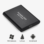 Portable External SSD – Ultra Fast SSD External Hard Drive with USB 3.1 for Secure Data Storage