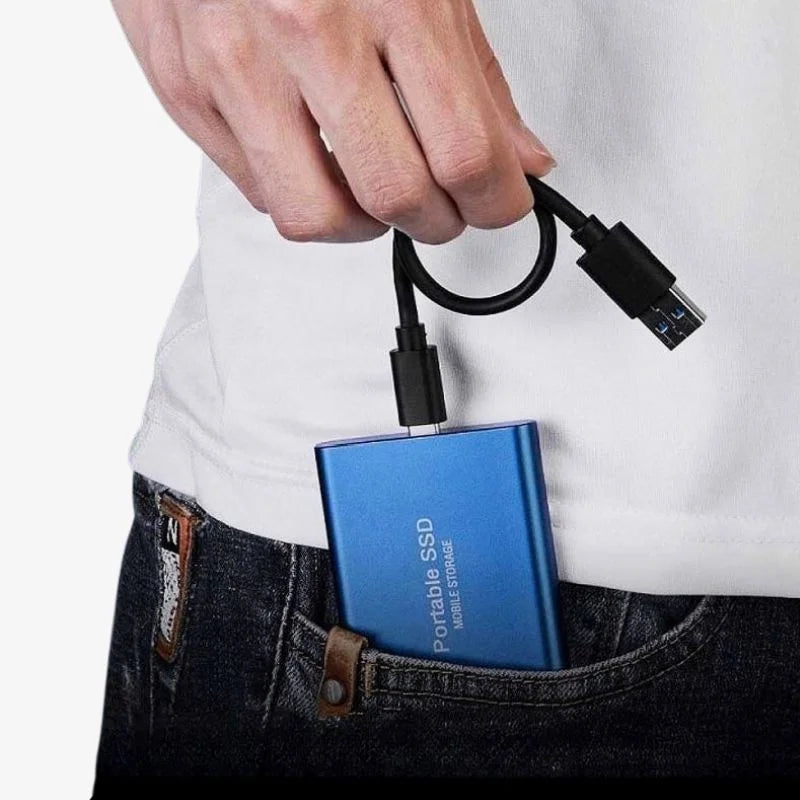 External SSD Drive Aluminum Portable Storage