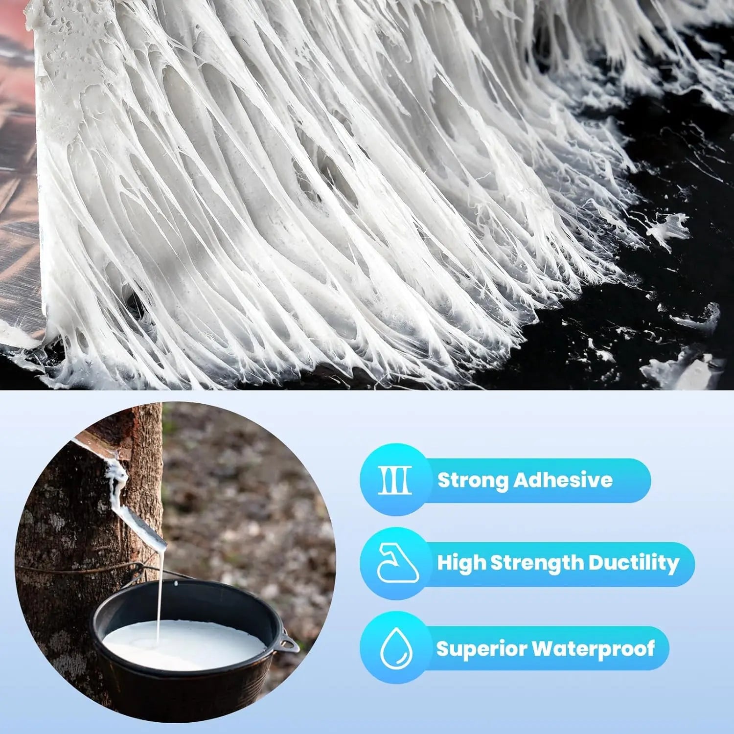 Ultra-durable waterproof butyl tape for repairs