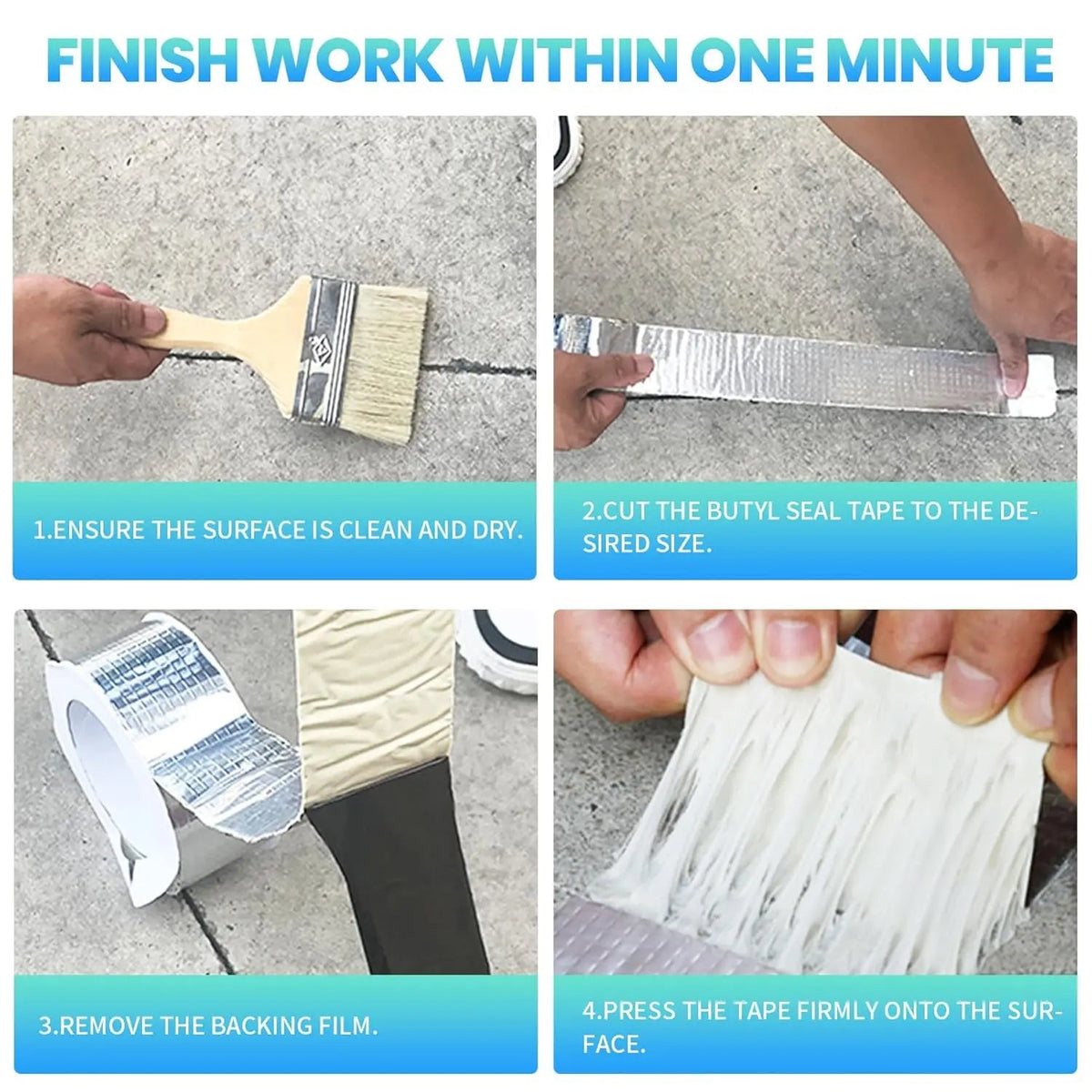 Ultra-durable waterproof butyl tape for repairs