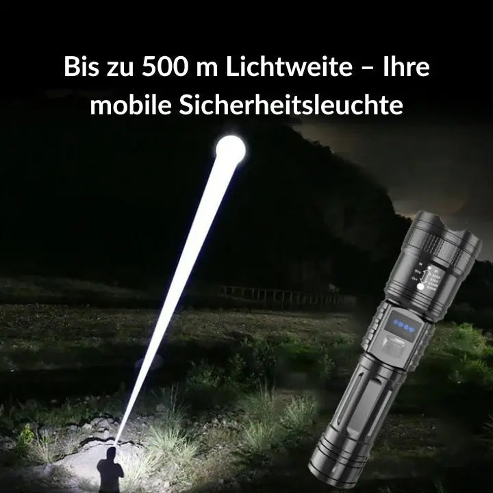 Ultra-bright LED flashlight – Extremely bright, robust & reliable