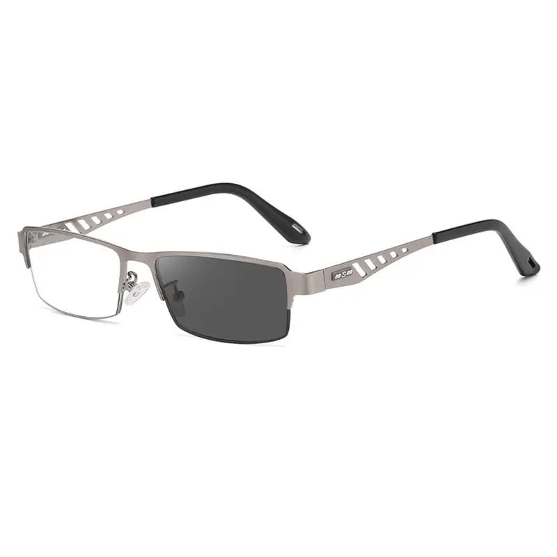 Ultra-light multifocal self-tinting reading glasses