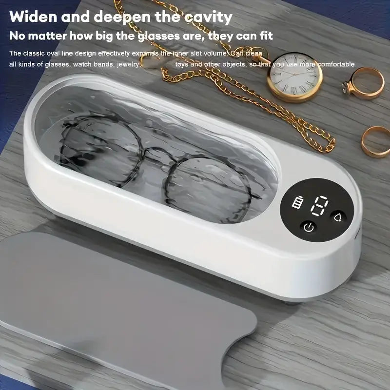 Ultrasonic Deep Cleaning Device – For Jewelry, Glasses, Dentures, and Makeup Brushes
