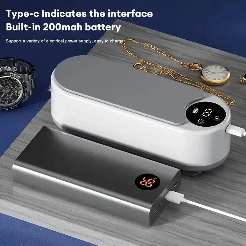 Ultrasonic Deep Cleaning Device – For Jewelry, Glasses, Dentures, and Makeup Brushes