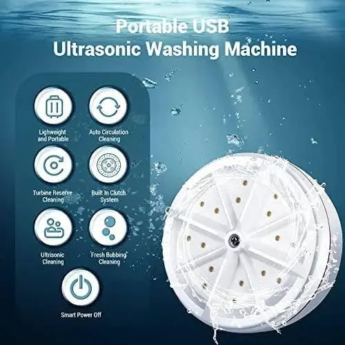 Ultrasonic cleaner portable – For laundry & washing in bucket or sink