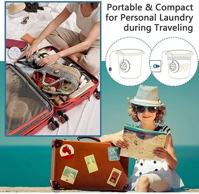 Ultrasonic cleaner portable – For laundry & washing in bucket or sink