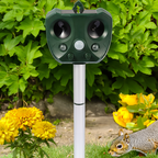 Effective Pest Repeller – Solar Ultrasonic Animal Deterrent for Garden