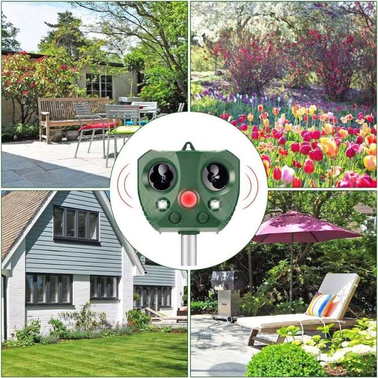 Ultrasonic Animal Repellent for Garden & Outdoor Use