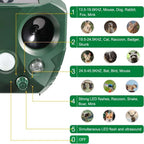 Ultrasonic Animal Repellent for Garden & Outdoor Use