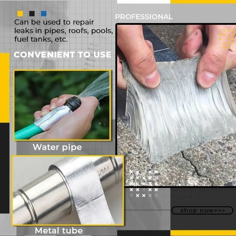 Ultra-strong sealing tape – For pipes, roofs, pools & even the tank