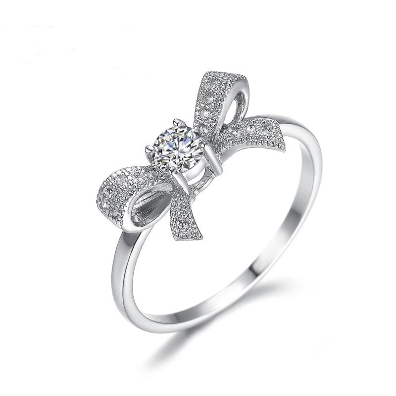 Swiss Crystal Bow Ring