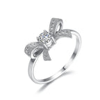 Swiss Crystal Bow Ring