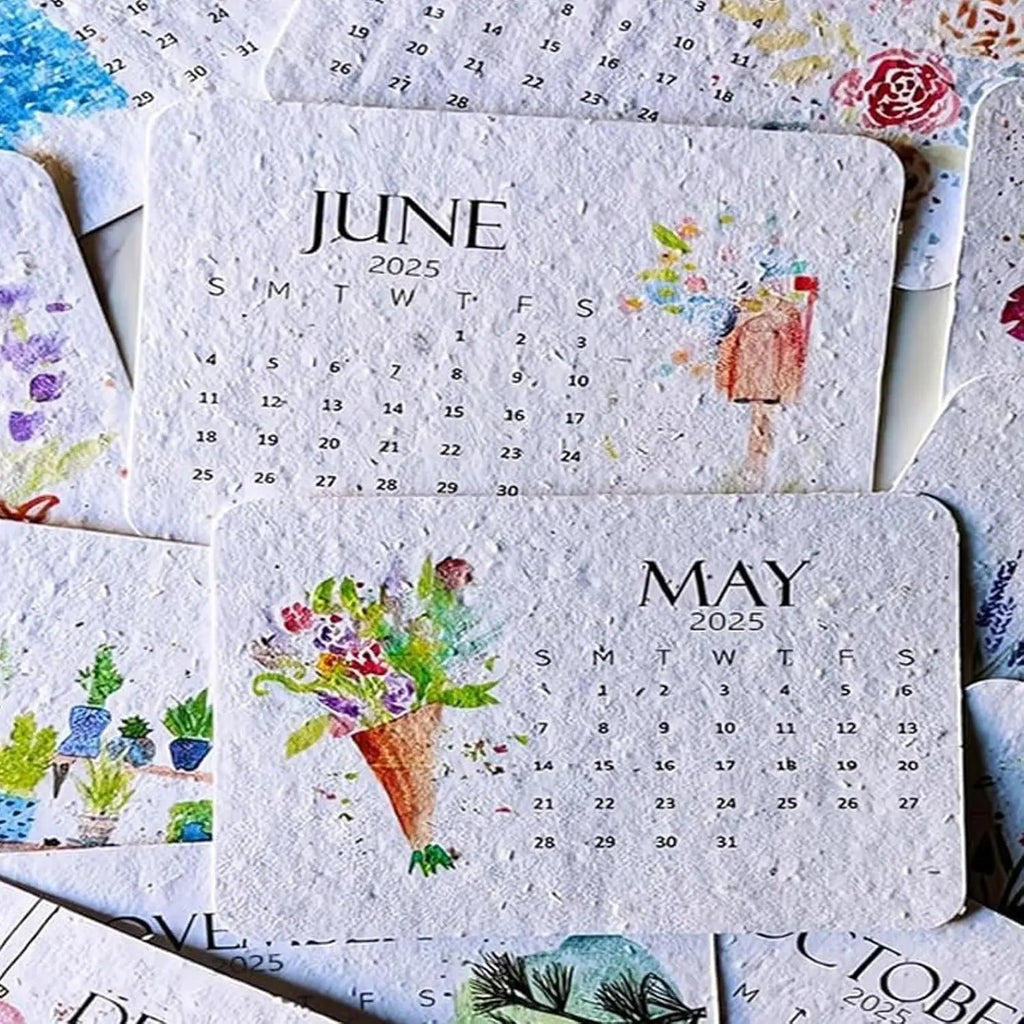 Eco-friendly Plantable Seed Calendar 2025 – Grow Year-Round