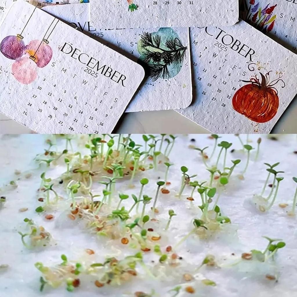 Eco-friendly Plantable Seed Calendar 2025 – Grow Year-Round