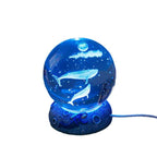 AquaGlobe Crystal Ball Night Light | Underwater World LED Lamp | Mood Light & Decor for Home