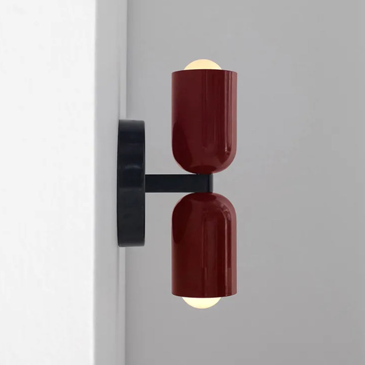 Double Head Wall Lamp Black Base
