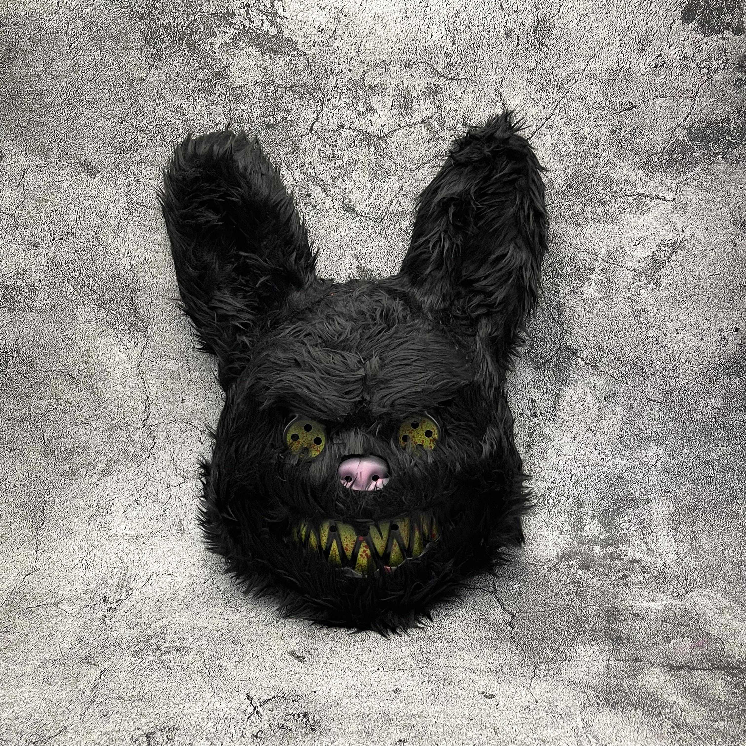 Scary Mask Furro | Unisex Halloween Mask | Cartoon Horror Design | Faux Fur