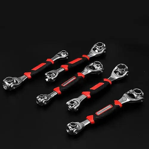 Universal ratchet 8-in-1 – change size without tool change