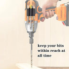 Universal self-adhesive drill holder – secure bit storage with strong hold