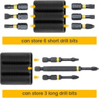 Universal self-adhesive drill holder – secure bit storage with strong hold