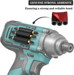 Universal self-adhesive drill holder – secure bit storage with strong hold