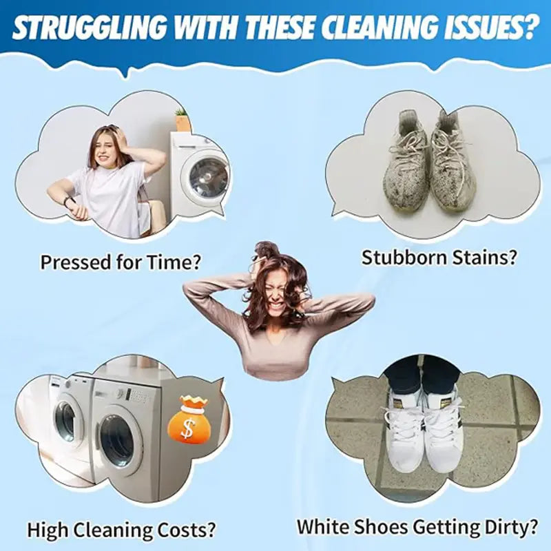 Universal Foam Cleaner for Shoes – No Rinsing Required