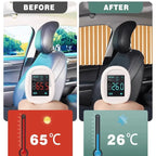 Universal sunshade for car windows with magnetic attachment and UV pRedection