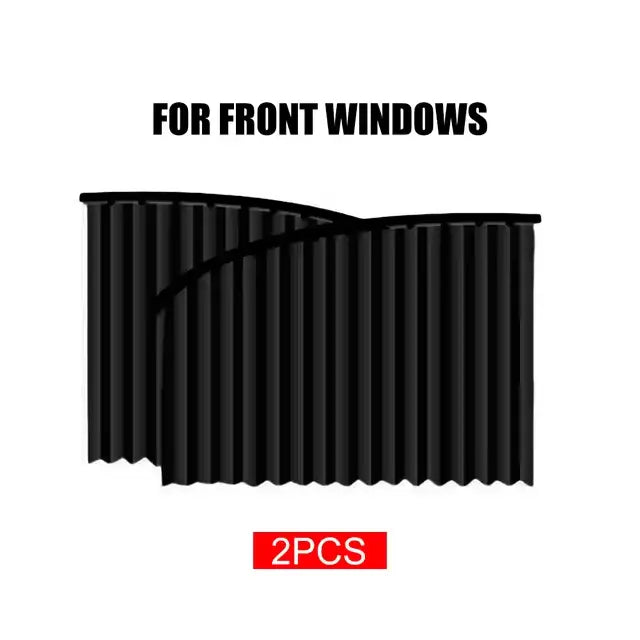 Universal sunshade for car windows with magnetic attachment and UV pRedection