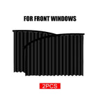 Universal sunshade for car windows with magnetic attachment and UV pRedection