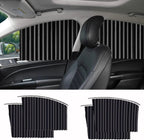 Universal sunshade for car windows with magnetic attachment and UV pRedection