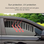 Universal sunshade for car windows with magnetic attachment and UV pRedection