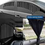 Universal sunshade for car windows with magnetic attachment and UV pRedection