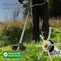 Remove weeds like a pro – with the 6-inch steel brush head