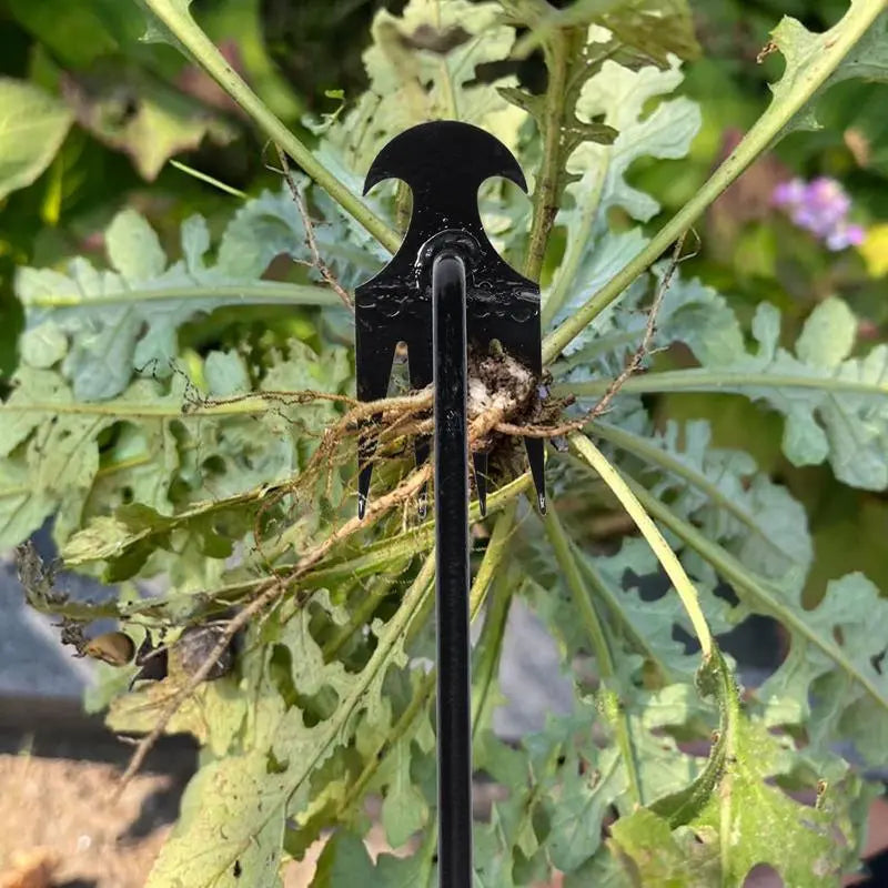Weed removal tool with 4 prongs – Garden hoe tool