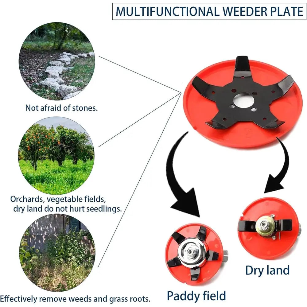 Weed Disc made of Manganese Steel – Efficient Weed Control for Garden and Lawn