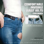 Invisible elastic waistband belts without buckle – The perfect belt for women's jeans!