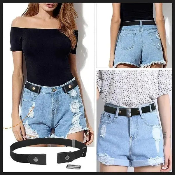 Invisible elastic waistband belts without buckle – The perfect belt for women's jeans!
