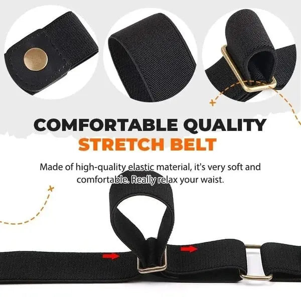 Invisible elastic waistband belts without buckle – The perfect belt for women's jeans!
