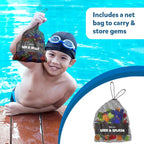 Underwater Pool Treasure Hunt game with waterproof gems and cards