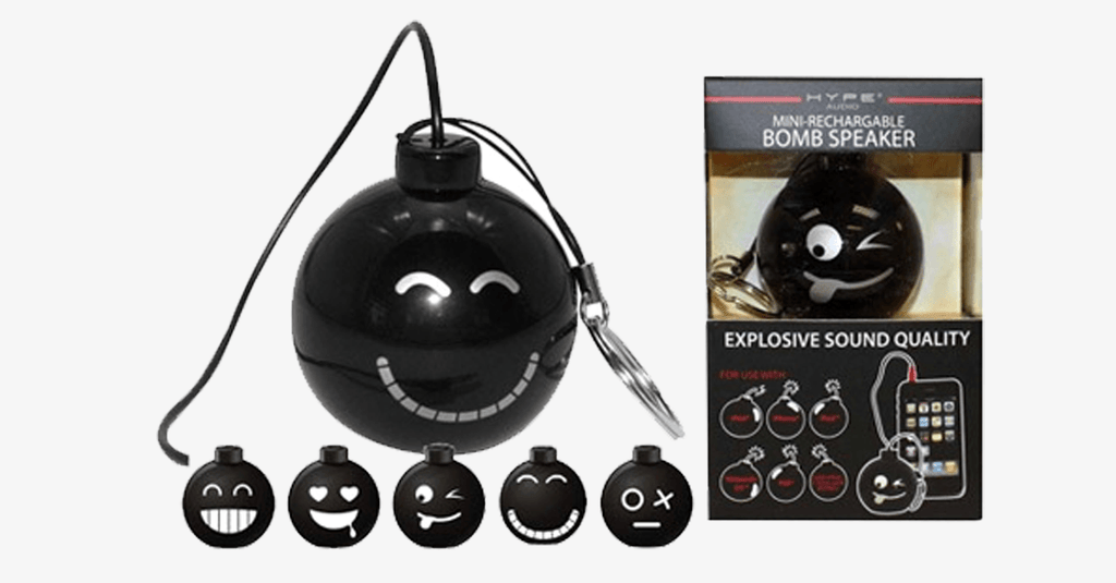 Mini Bomb Speaker - Portable and Rechargeable - Stereo Quality Speaker that is Easy to Transport