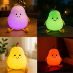 Cute Pear Bedside Touch Night Lamp