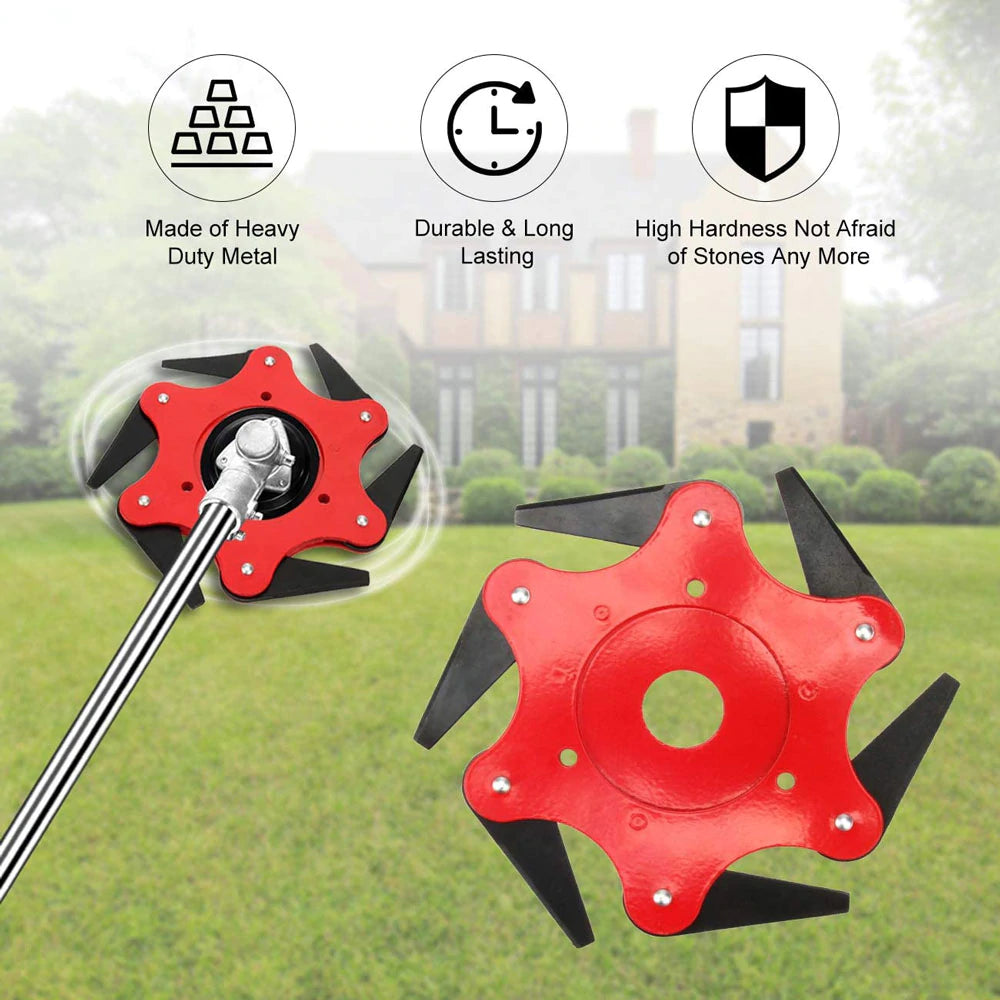 Pro | Versatile trimmer head with 6 blades