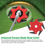 Pro | Versatile trimmer head with 6 blades