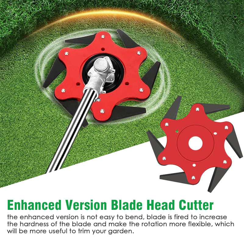 Pro | Versatile trimmer head with 6 blades