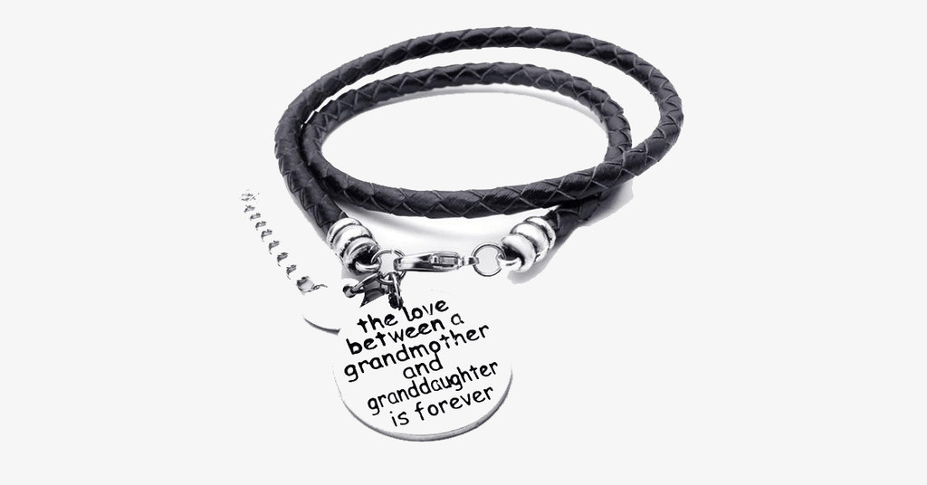 The love between a grandmother and granddaughter is forever - hand-stamped wristwatch