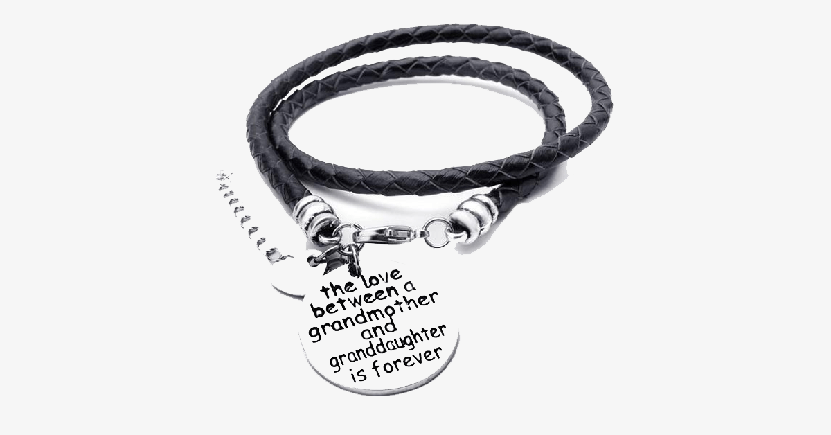 The love between a grandmother and granddaughter is forever - hand-stamped wristwatch