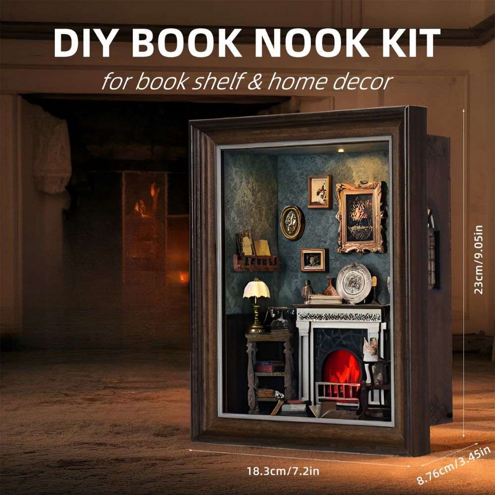 Fireplace DIY Book Nook Kit